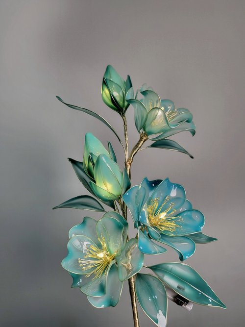 ⭐︎ まろん⭐︎ アンティーク　大理石台　フラワーライト ⭐︎ まろん⭐︎ アンティーク 大理石台 フラワーライト