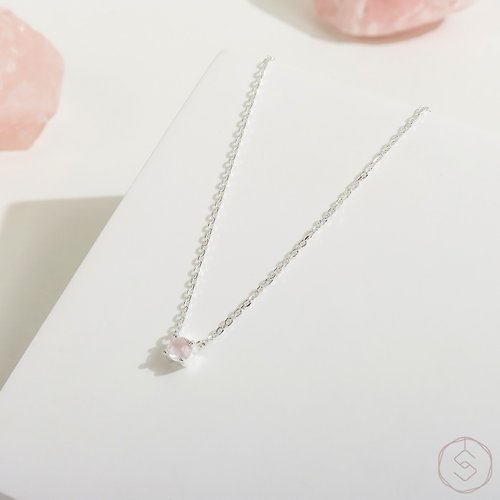 SPANCONNY 飾品控 盼 | 粉水晶 S925純銀 | 天然石輕珠寶項鍊
