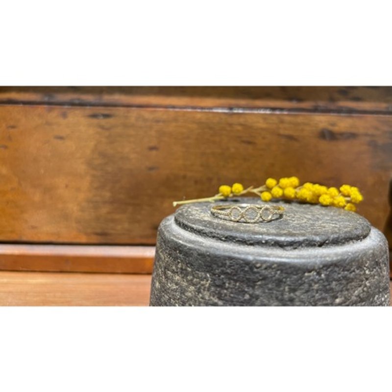 K10YG Mimosa Ring - 戒指 - 其他金屬 