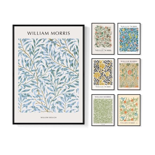 菠蘿選畫所 William Morris 威廉莫里斯 大師名作系列掛畫/圖騰復古裝飾畫