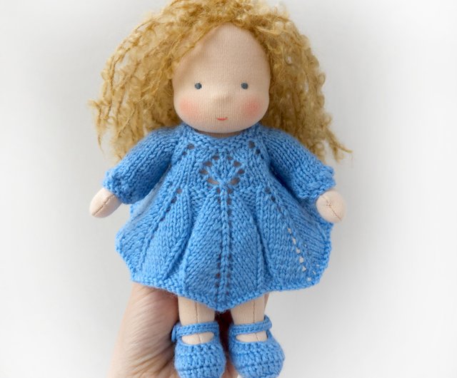デジタル】7インチ（18 cm）のウォルドルフ人形用のDIYニット服