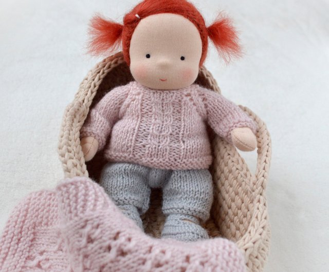 デジタル】7インチ（18 cm）のウォルドルフ人形用のDIYニット服