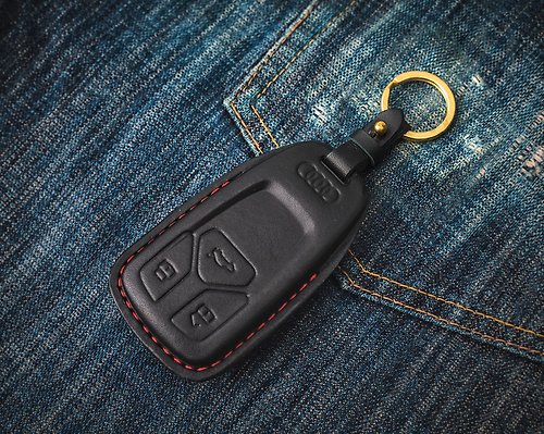 TTP_leathers 波賽頓手工皮件 奧迪 AUDI A1 A3 A4 Q2 Q3 Q5 R8汽車鑰匙包鑰匙皮套