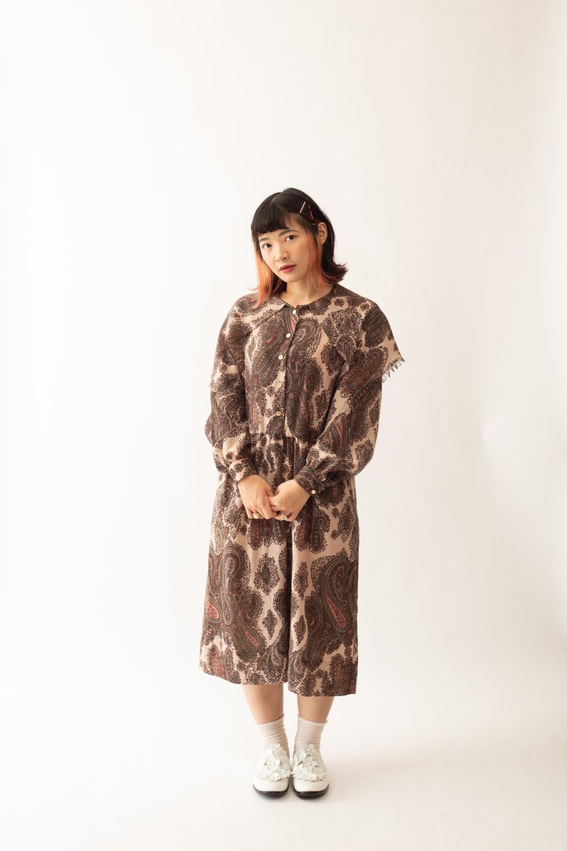 Vintage American dress 古著美式洋裝【初戀販賣所】B623 - 洋裝/連身裙 - 棉．麻 