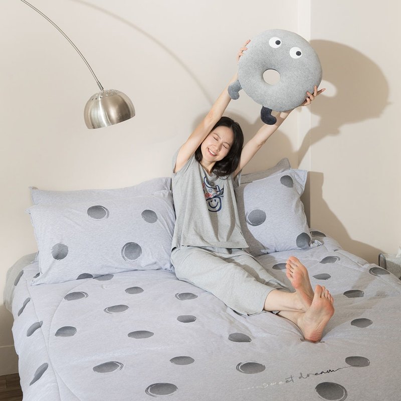 圓夢 四季被-寧靜灰 - 棉被/毛毯 - 棉．麻 灰色