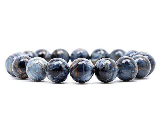 【新入荷】ブルーピーターサイトブレス10㎜（新品未使用）油絵　シャトヤンシー Zhengjia Jewelry] ピーター 油絵ブルー10.7-11.2mm ピーター