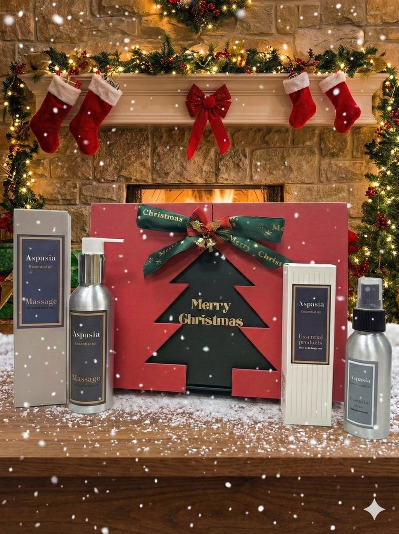 Sleep/Herbal - Warm & Cozy Aroma Set: Massage Oil + Aroma Mist 4-Piece Set - ผลิตภัณฑ์บำรุงผิว/น้ำมันนวดผิวกาย - น้ำมันหอม 