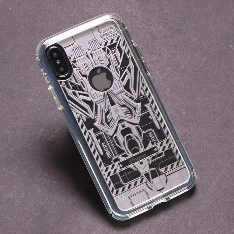 D-Armor Shockproof case with Anti-Yellowing and Technology.Laser Aquila - เคส/ซองมือถือ - พลาสติก สีใส