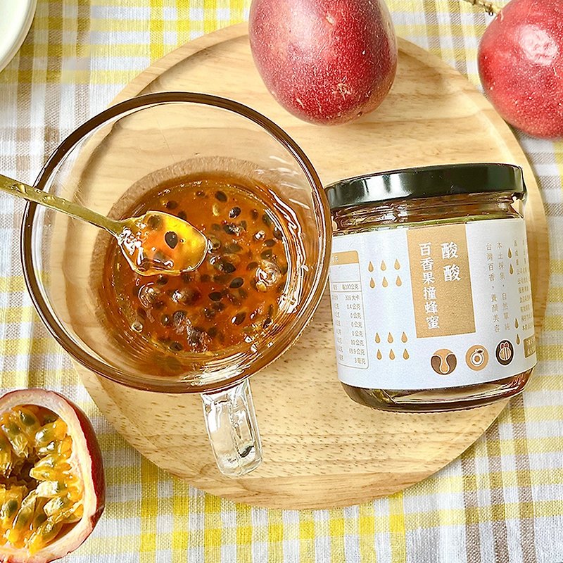 【Morning Heart Cheng Yi】Sour Passion Fruit and Honey-250ML - น้ำผึ้ง - วัสดุอื่นๆ สีส้ม