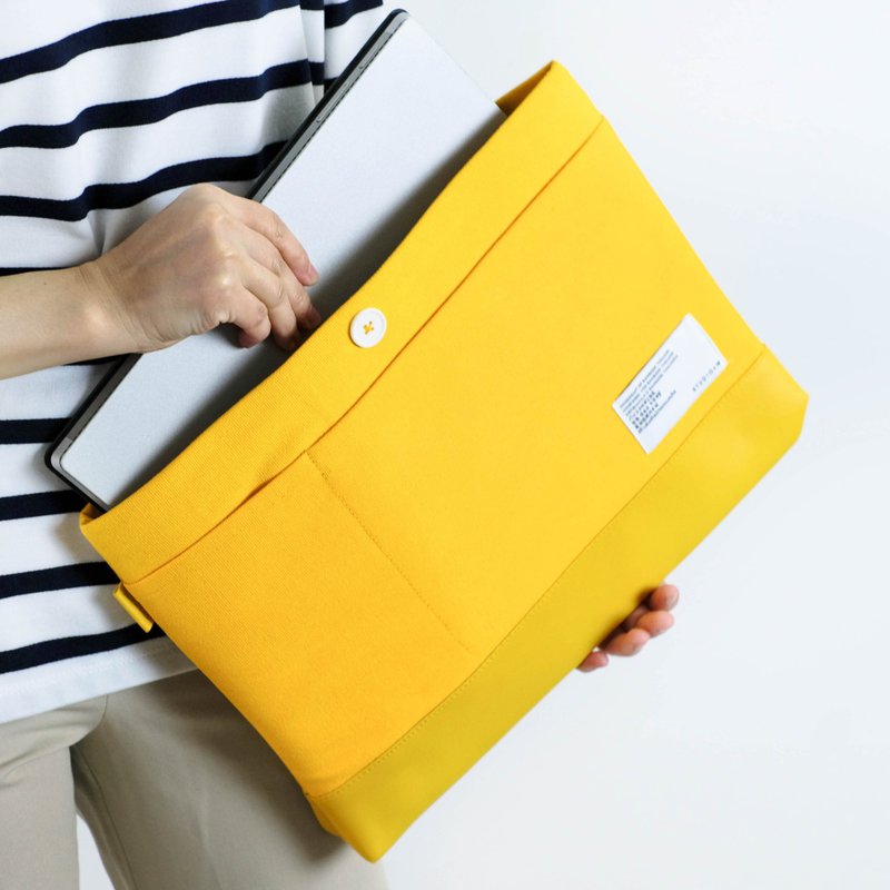 AYK-KA-SAAN - A4Folder | Multifunction rainproof bag #Yellow - 其他 - 聚酯纖維 黃色
