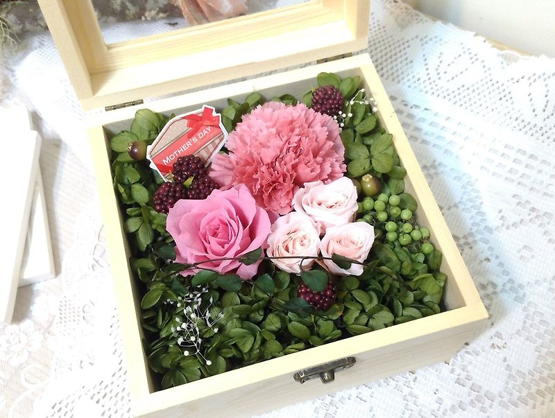l Thanksgiving Mother's Day wooden box flower gift l*Without flowers. Star flowers. Everlasting flowers*gift*Mother's Day - Plants - Plants & Flowers 