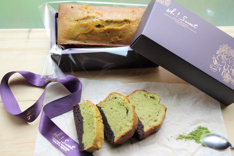 柚香抹茶布朗尼蛋糕 Grapefurit and matcha brownie cake [大份量裝 禮盒] - 鹹派/甜派 - 新鮮食材 