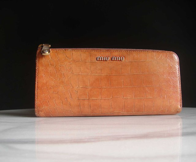 Old Time OLD-TIME】初期の中古古袋 MIU MIU 長財布*福利厚生