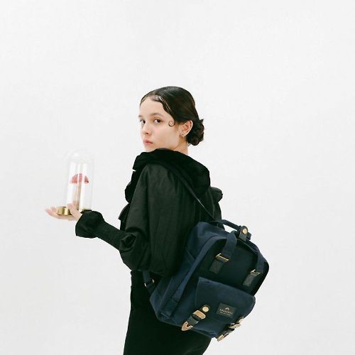 DOUGHNUT - 來自香港的包包設計品牌 DOUGHNUT 防潑水多袋式迷你後背包-藍色-Macaroon Mini MC