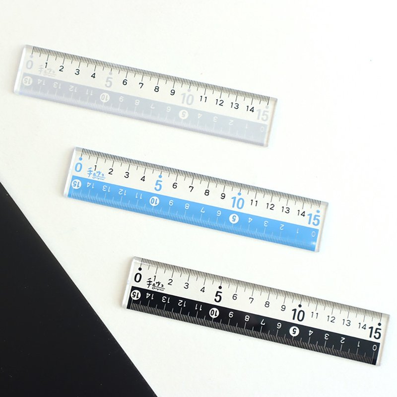 Handmade/15cm large character ruler (3 colors) - Ruler 15cm SR-94 - อื่นๆ - พลาสติก 