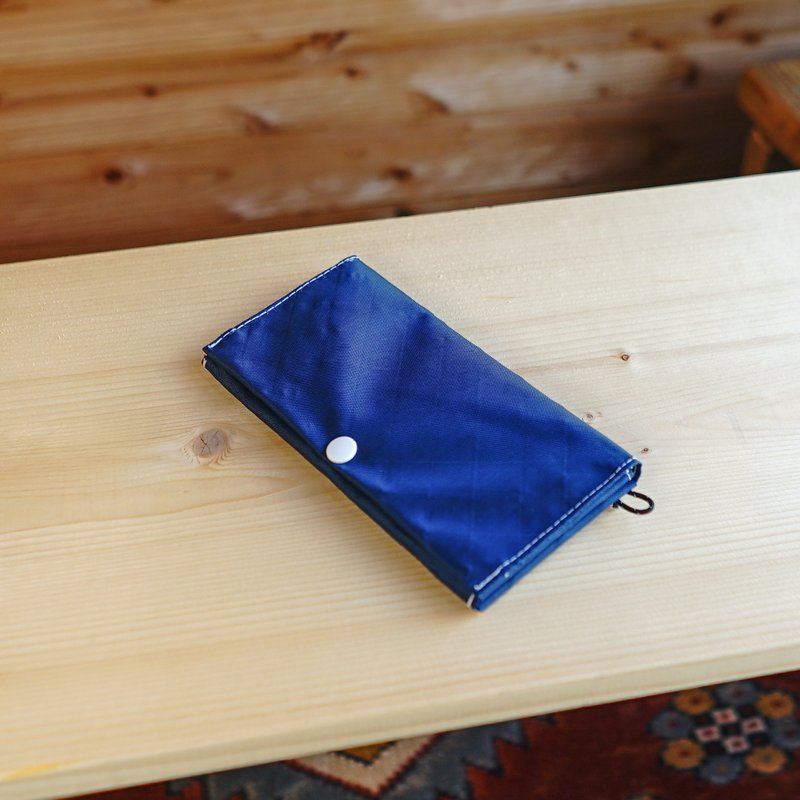 Navy・Flat Long Wallet/Outdoor・Camping・Mountaineering・Ultralight・Thin Long Wallet・Mini Wallet・Waterproof・slowhike・LW-01 - Wallets - Eco-Friendly Materials Blue