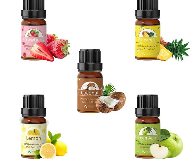 10ML Strawberry Fruit Fragrance Essential Oil Diffuser for Skin Apple Mango  Pineapple Watermelon Grape Passion Fruit Coconut Oil - AliExpress
