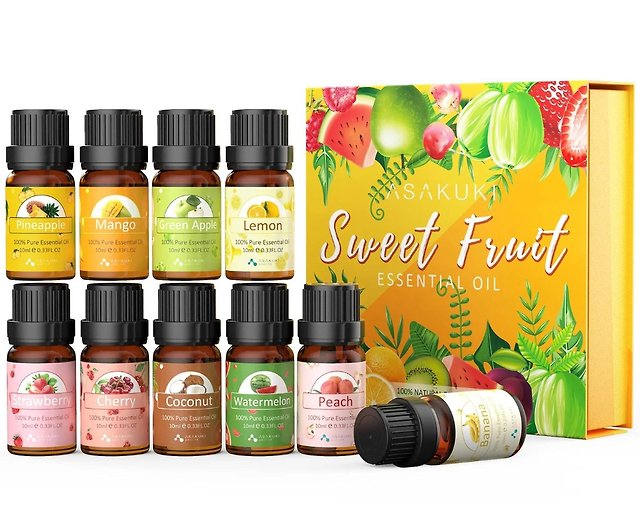 Essential Oil Set - Essential Oils - Pure Essential Oils - Perfect for  Diffuser, Aromatherapy, Massage, Skin, Hair Care & Fragrance, Soap, Candle  Bath Bombs Making, 6x10ml(0.33fl.oz) 0.33 Fl Oz (Pack of 6)