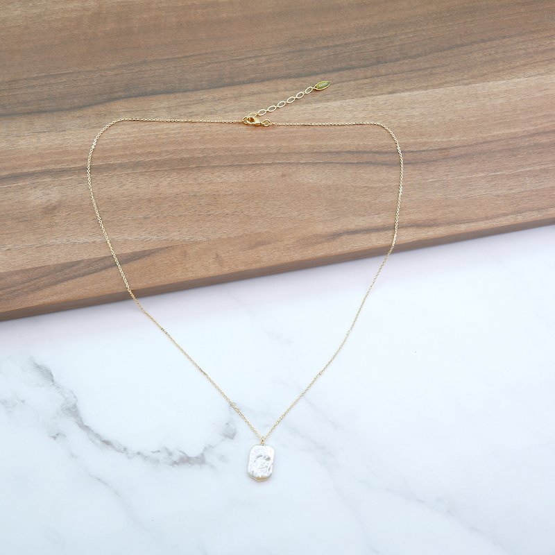 Freshwater pearl long Necklace - Necklaces - Pearl White