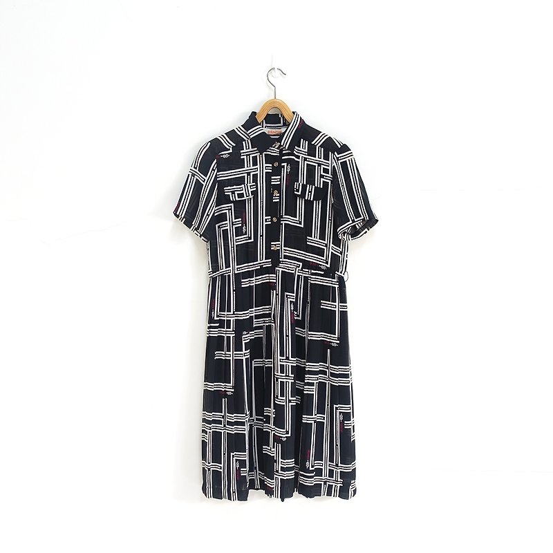 │Slowly │ knot - vintage dress │vintage. Vintage. Art. Made in Japan - One Piece Dresses - Polyester Multicolor