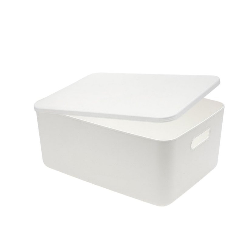 WildJar 多功能收納盒/收納箱/收納籃/玩具箱/無印日式風格 - 居家收納/收納盒/儲物盒 - 塑膠 白色