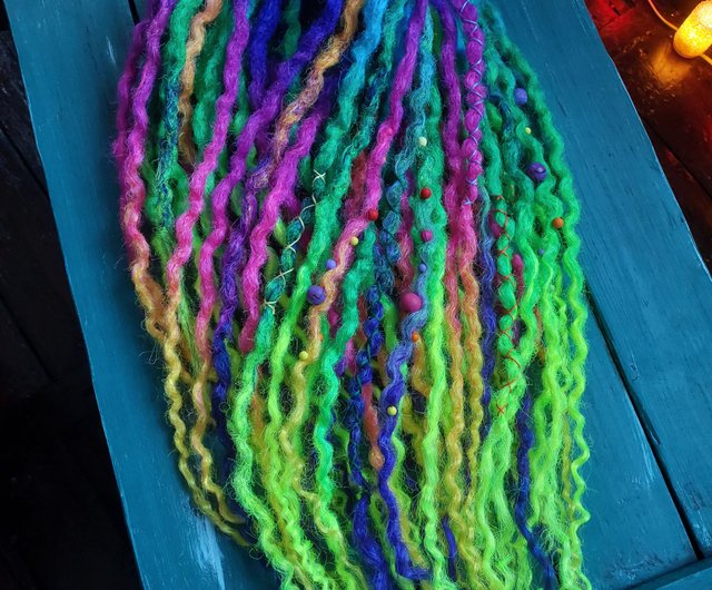 Curly Dreads Soft Wavy Ombre De Dreads Synthetic Dreadlocks Crochet Dreads  Hair Extensions Warm Blonde Wavy Double Ended Dreads 