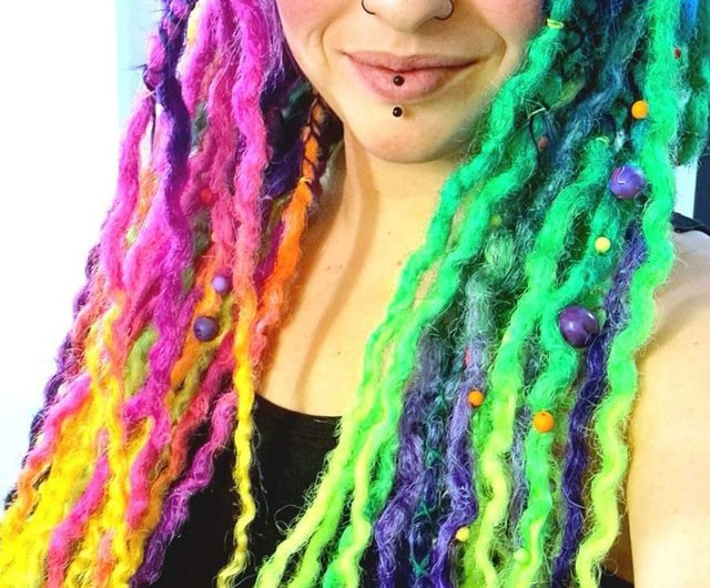 Curly Dreads Soft Wavy Ombre De Dreads Synthetic Dreadlocks Crochet Dreads  Hair Extensions Warm Blonde Wavy Double Ended Dreads 