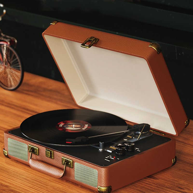 [Valentine&#39;s Day Series] Record Player Retro Gramophone Audio Customized Logo Portable Gramophone