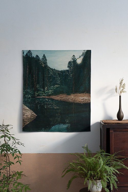 木直牛勿 台灣山掛布 - 水漾森林 70 x 83 cm