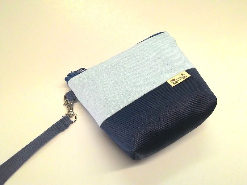 小さな四角いバッグ〜巾着綿バッグコスメティックバッグ（商品のみ）M07-015 - ポーチ - その他の素材 