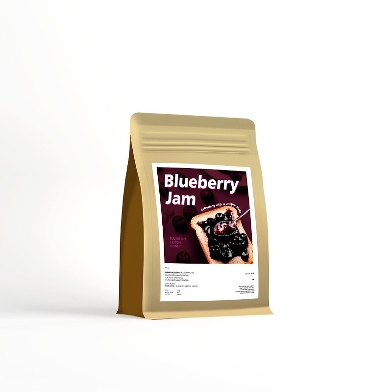 เมล็ดกาแฟ signature blend - Blueberry jam - กาแฟ - วัสดุอื่นๆ สีม่วง