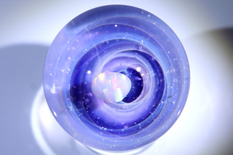 29mm 宇宙玻璃球擺設 no.M014 - 擺飾/家飾品 - 玻璃 紫色
