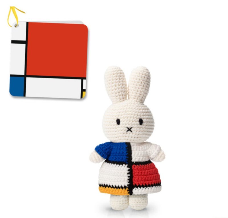 Miffy handmade and her mondriaan dress - Kids' Toys - Cotton & Hemp Multicolor