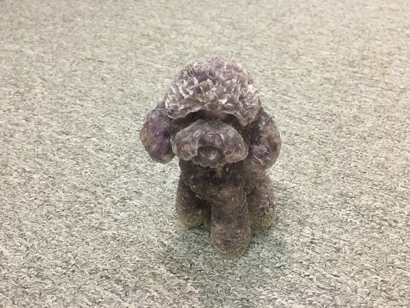紫晶 碎石 水晶 貴婦犬 ( 1 ) - 擺飾/家飾品 - 水晶 