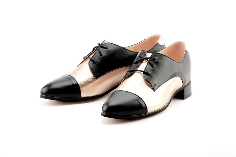T FOR KENT NOT OXFORD Derbies - Women's Oxford Shoes - Genuine Leather Black