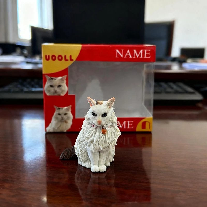 定製化貓咪 寵物 公仔 毛小孩 肖像畫 似顏繪 定製 紀念 禮物 145 - 公仔/玩偶 - 黏土 多色