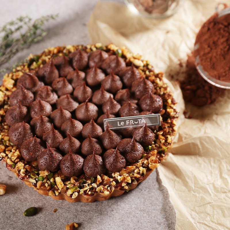 [LeFRUTA Landau] Belgian Chocolate Tower 6 - Cake & Desserts - Fresh Ingredients Brown