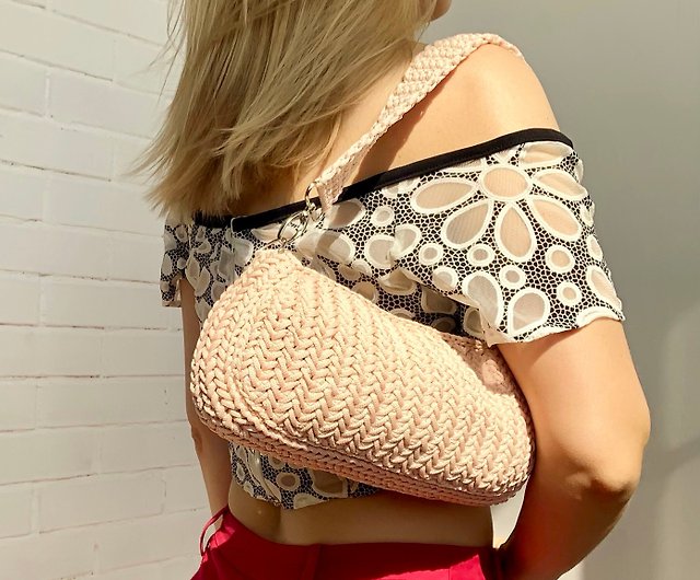 LV Inspired Crocheted Shoulder Bag / Handbag 