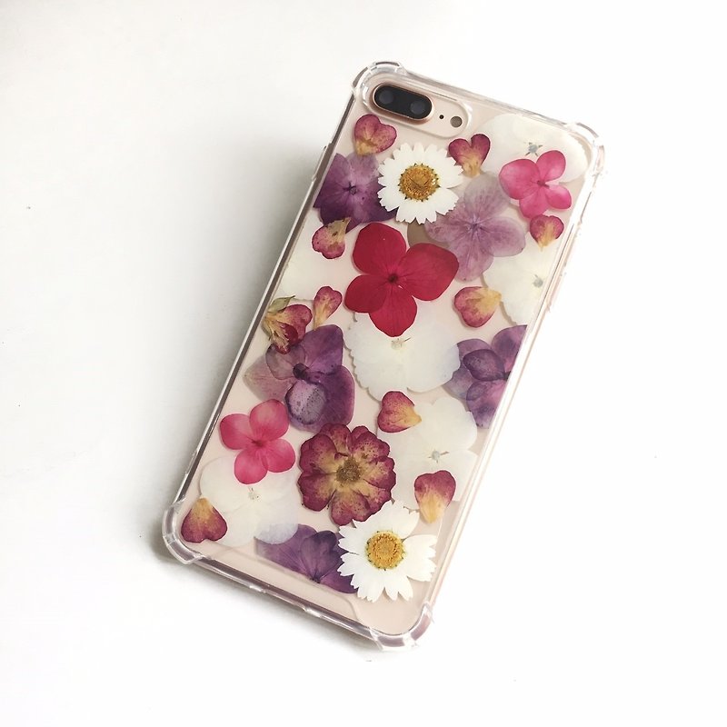The Blaze - pressed flower phone case - เคส/ซองมือถือ - พืช/ดอกไม้ สีม่วง