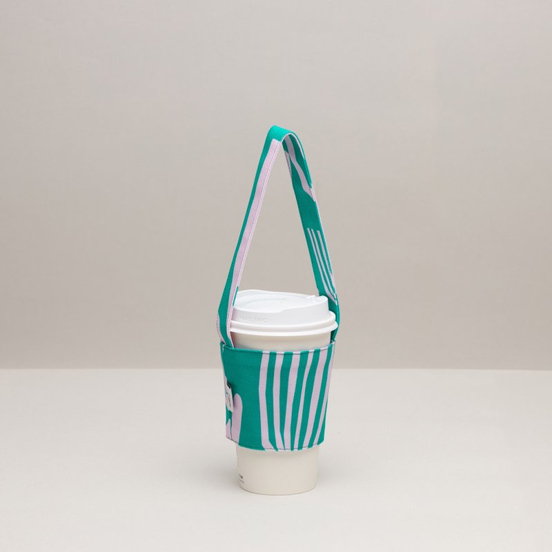 JainJain pure cotton drink cover/environmentally friendly cup cover/Mix green - อื่นๆ - ผ้าฝ้าย/ผ้าลินิน สีเขียว