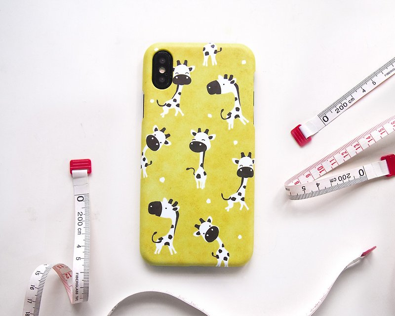 Giraffe iPhone case 手機殼 เคสยีราฟ - Phone Cases - Plastic Yellow