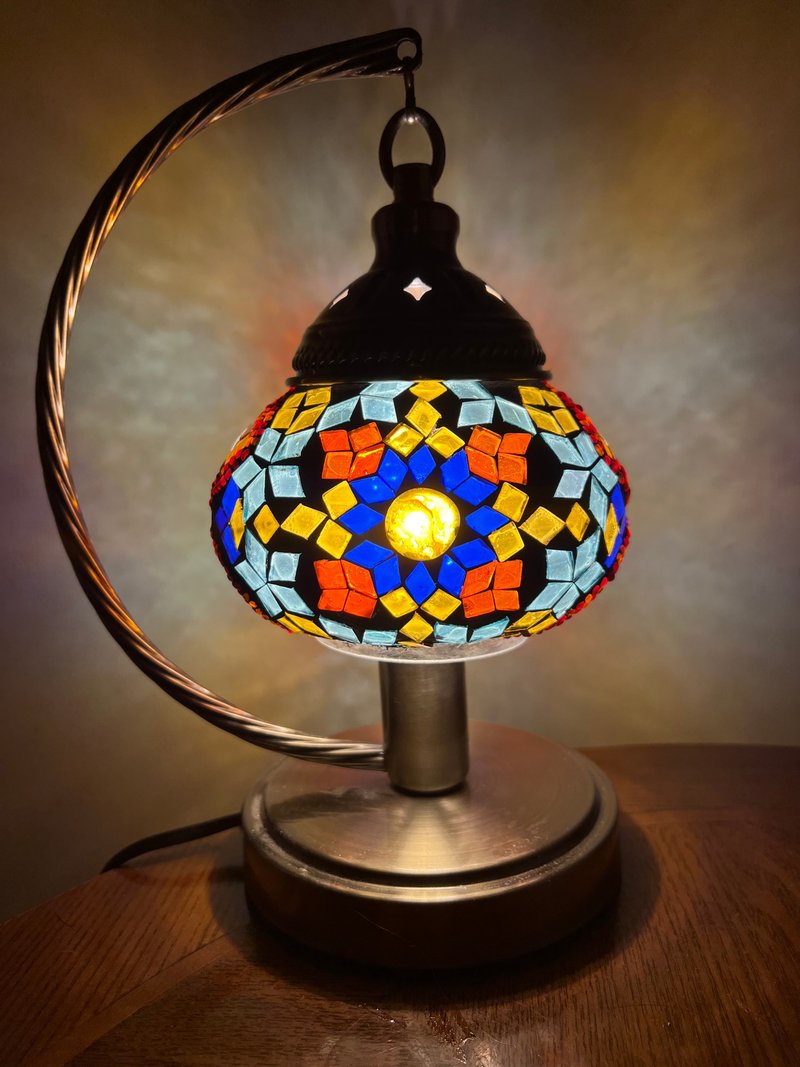 Romantic handmade Turkish lamp - โคมไฟ - แก้ว หลากหลายสี