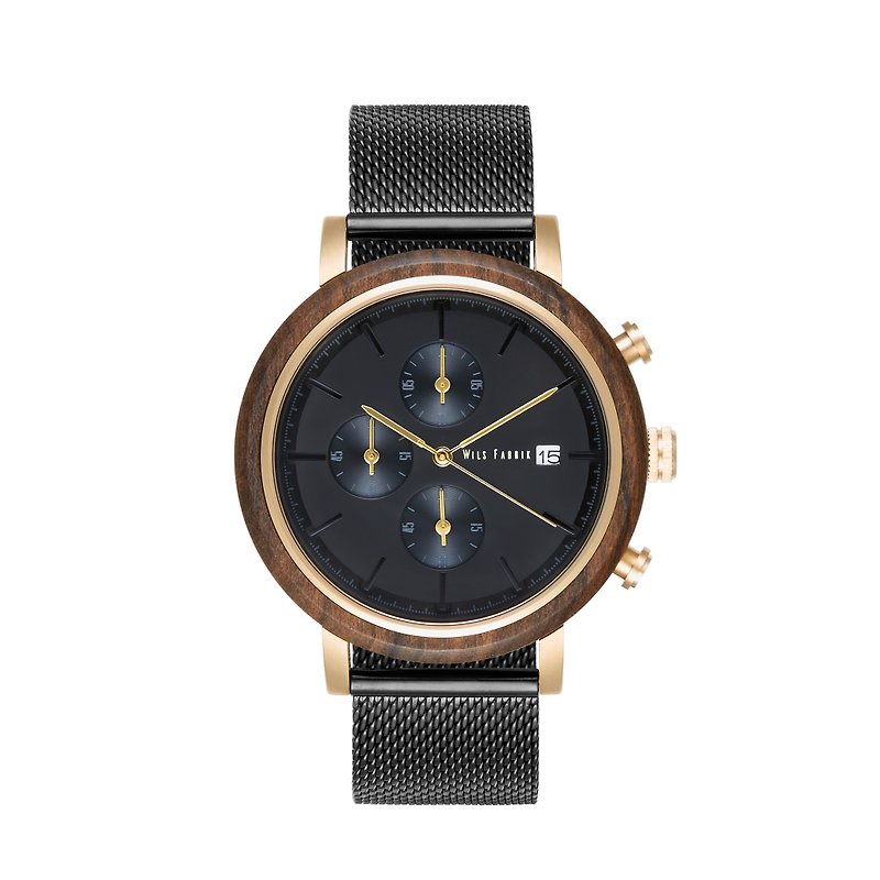 【Customized Gifts】Wils Fabrik - The Radiator M - Black Sandalwood Watch - นาฬิกาผู้ชาย - ไม้ สีดำ
