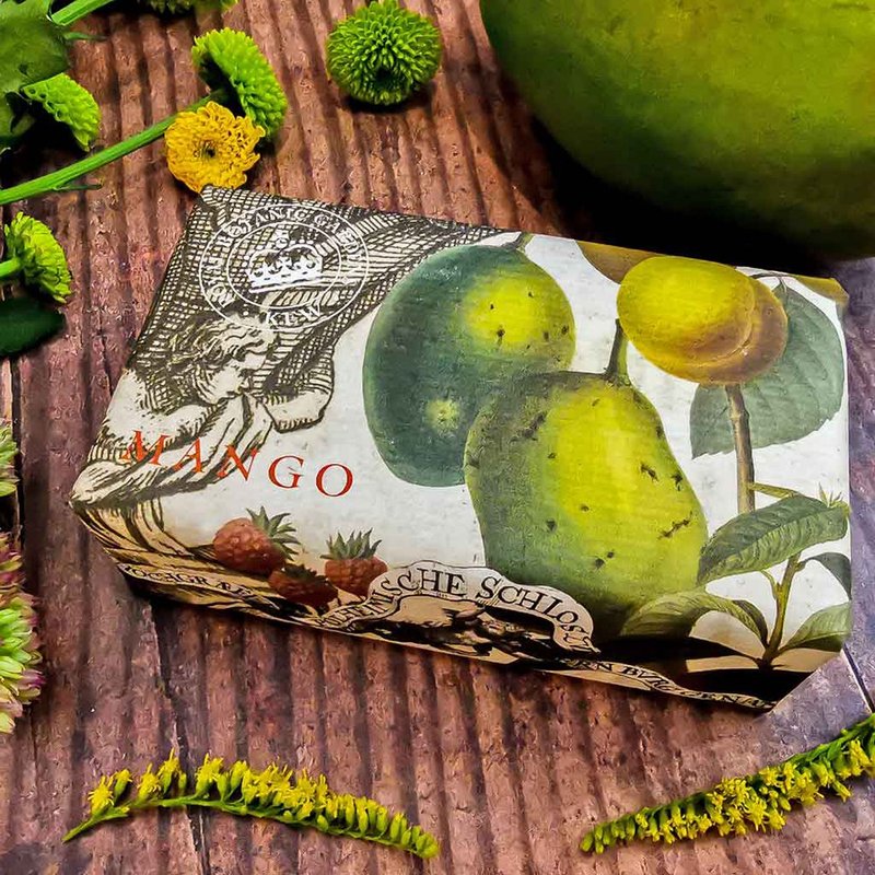 [Must-have for gift giving] British ESC Royal Botanic Gardens Shea Butter Handmade Soap 2 Pack - Fragrant Mango - สบู่ - วัสดุอื่นๆ 