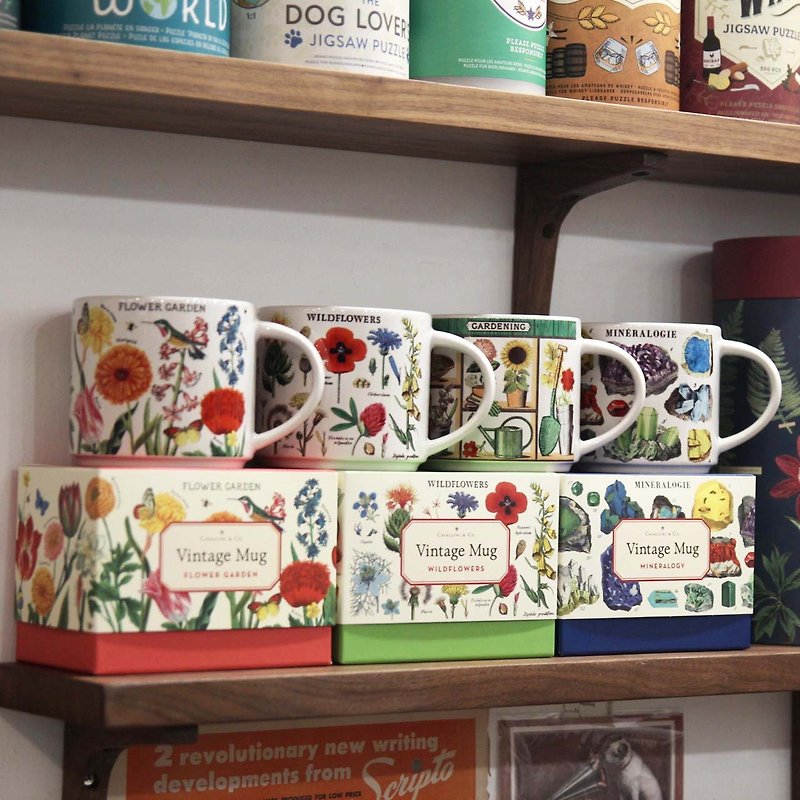 Cavallini & Co. Classic hardcover mug (various types) - Mugs - Pottery Multicolor