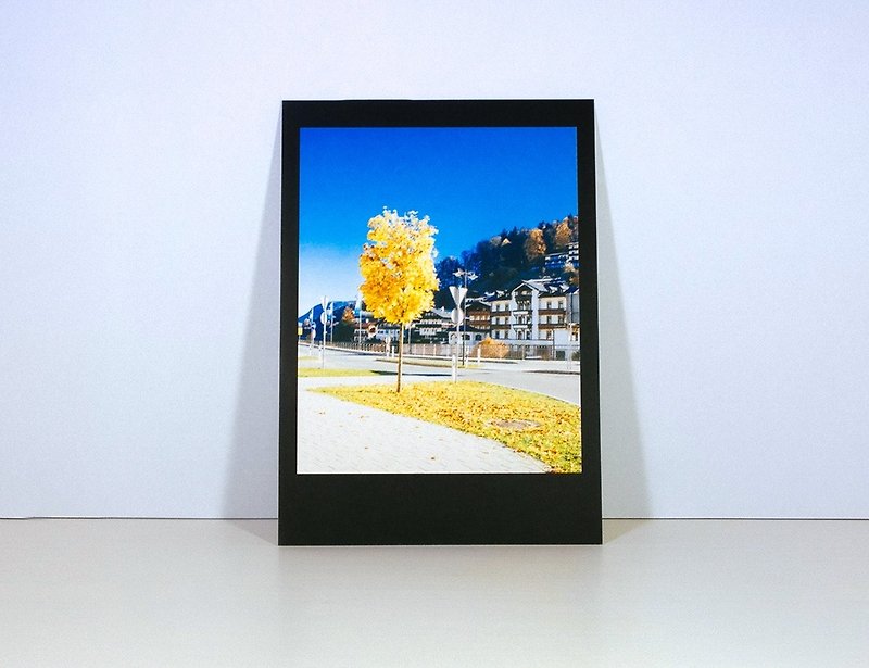 Photographic Postcard: Sidewalk in autumn, Berchtesgaden, Berchtesgaden - การ์ด/โปสการ์ด - กระดาษ หลากหลายสี