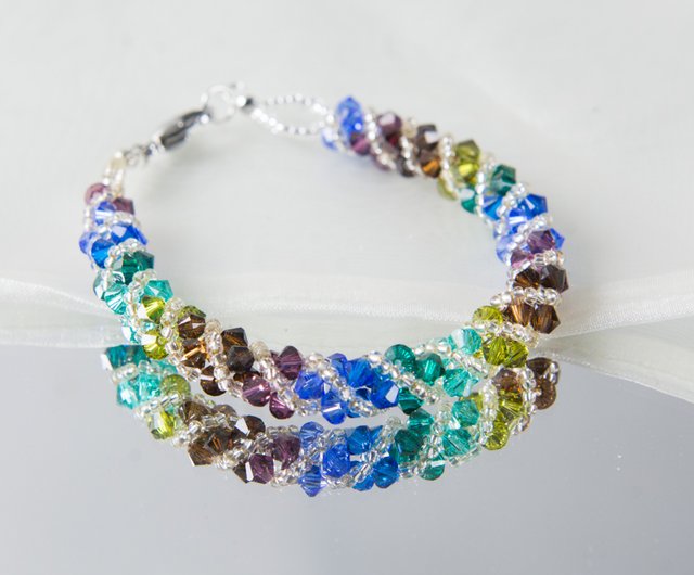 Rainbow Swarovki Crystal Bracelet