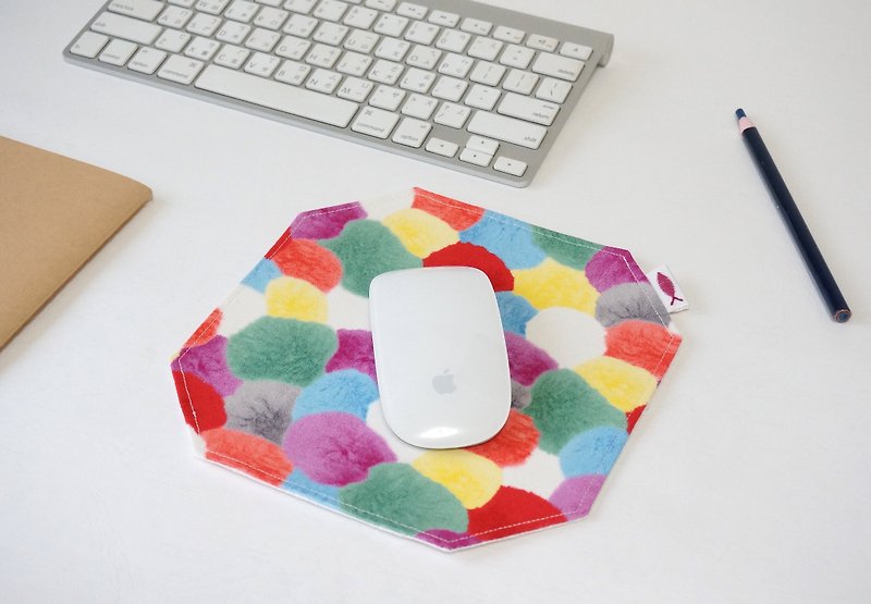 / Plush / / Mouse pad / placemat - แผ่นรองเมาส์ - ผ้าฝ้าย/ผ้าลินิน หลากหลายสี