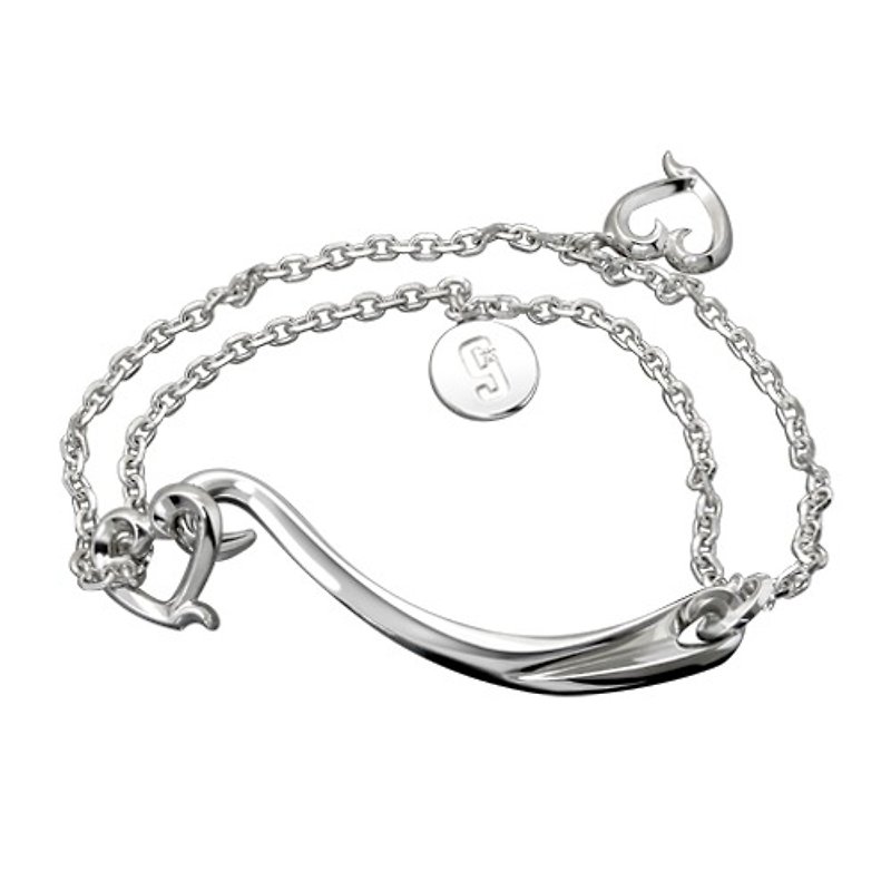 Q-Love-Scheming Bracelet-Large - Bracelets - Other Metals Gray