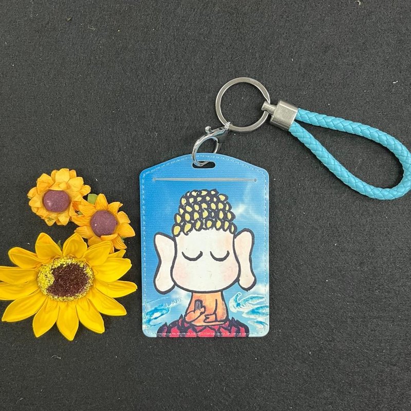 [Card Set|Octopus Set-Hand Drawing] Big Buddha - ที่ใส่บัตรคล้องคอ - หนังเทียม หลากหลายสี